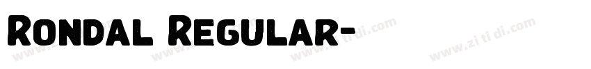 Rondal Regular字体转换